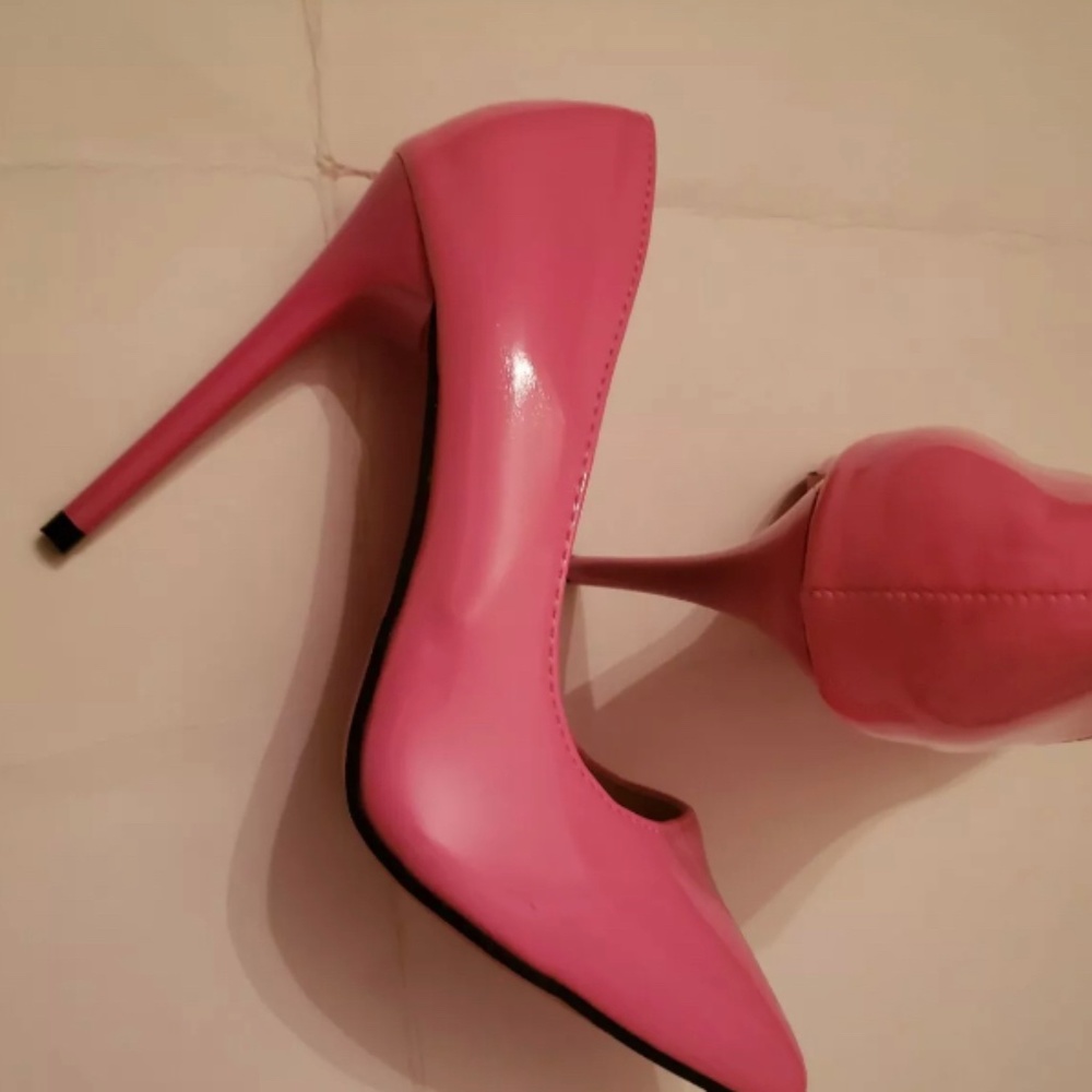 Women pump shoes High hell Bride bridesmaid sexy evening party shoes pink 